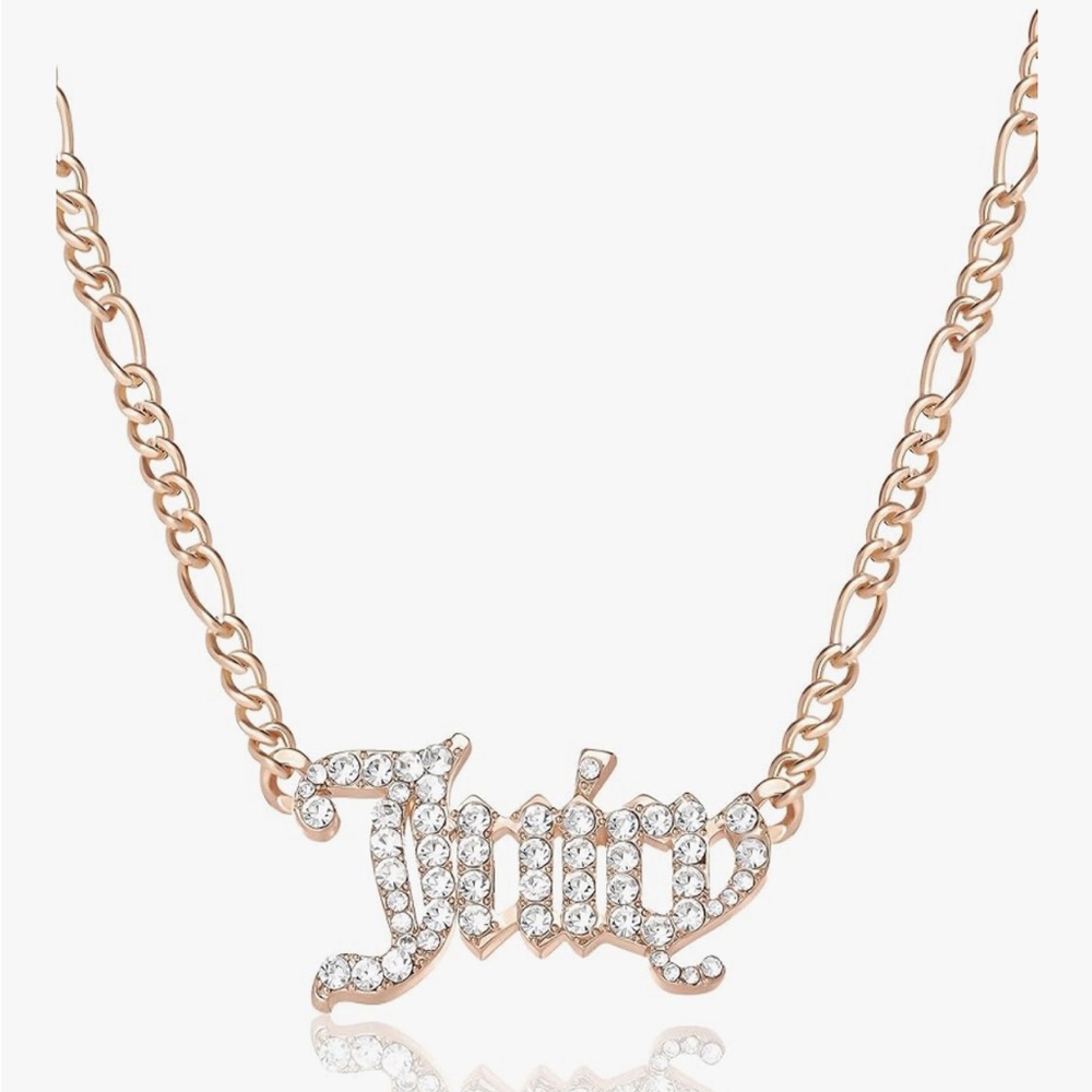 Juicy Couture Gold and Silver Necklace with Sparkling Crystals